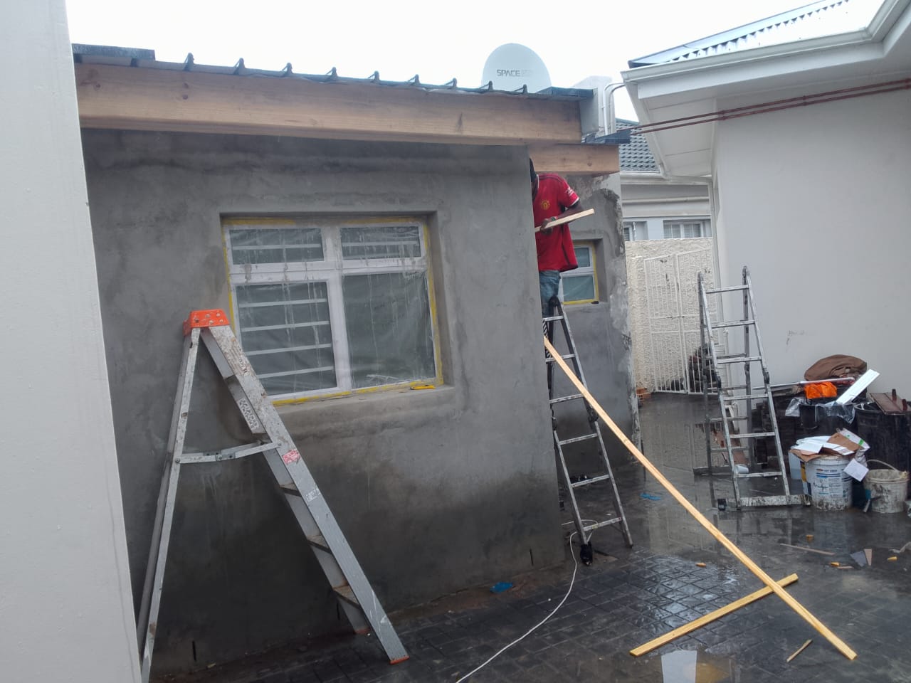 Brick work plastering